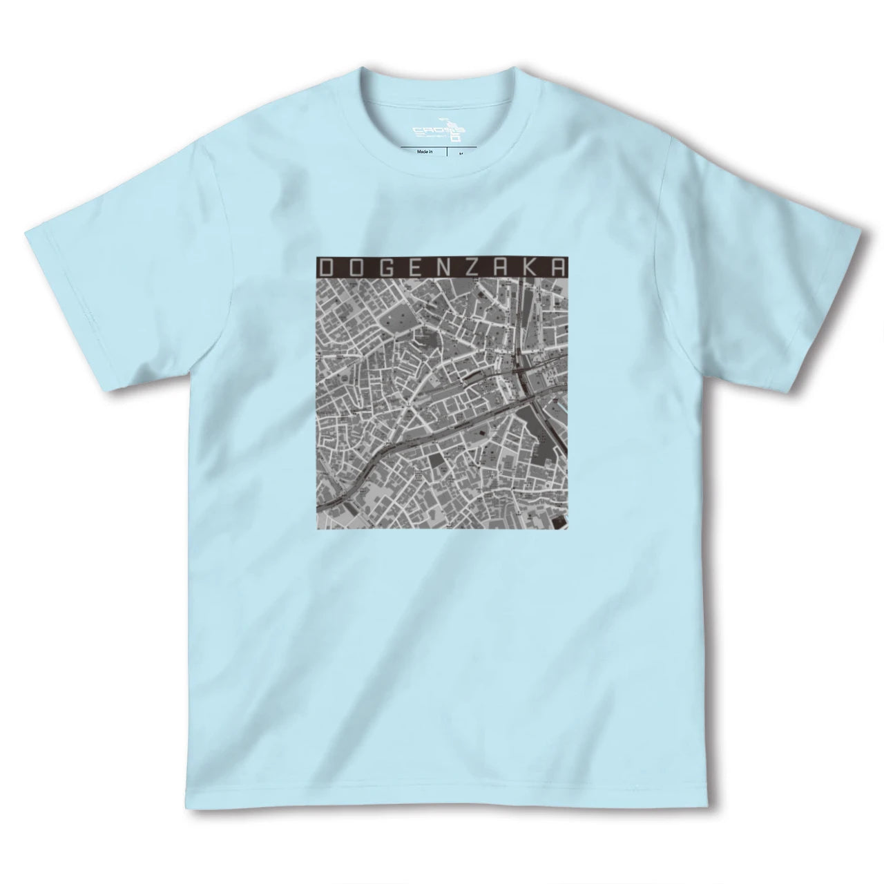 【道玄坂(東京都)】地図柄ヘビーウェイトTシャツ