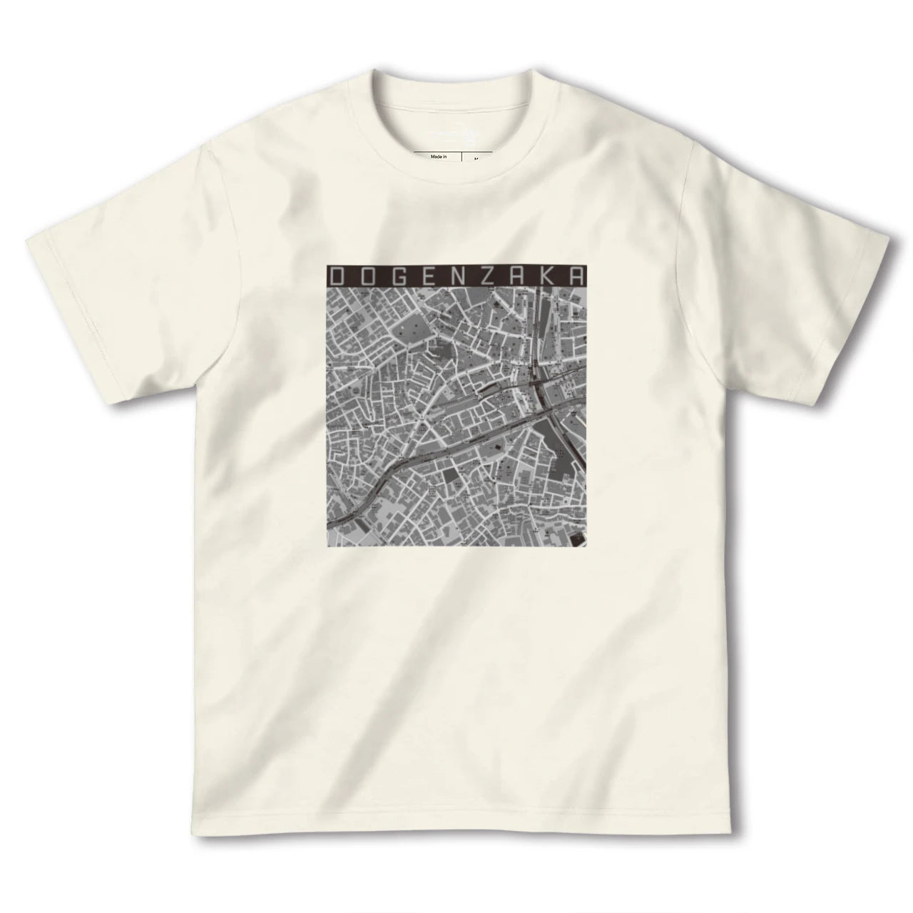 【道玄坂(東京都)】地図柄ヘビーウェイトTシャツ