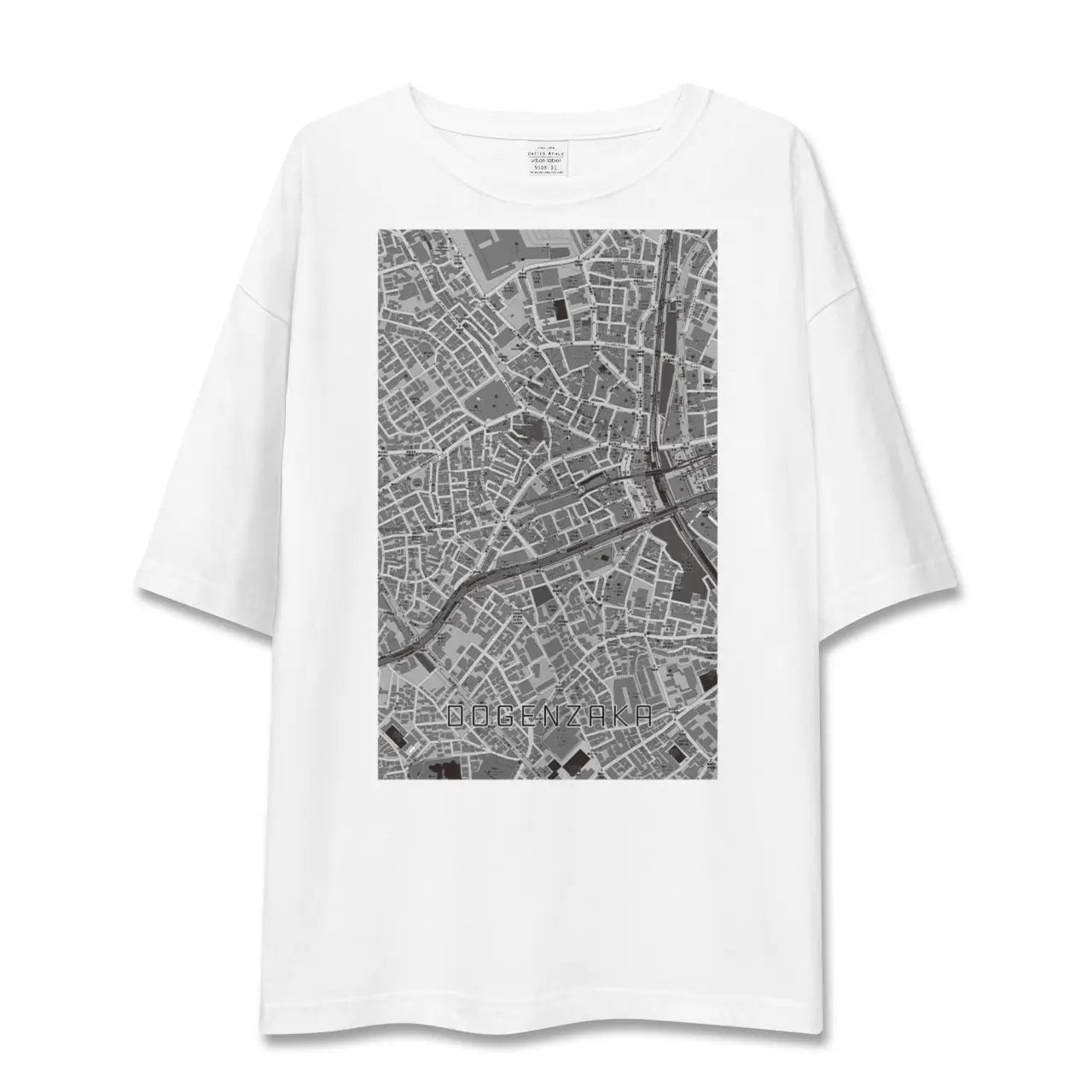 【道玄坂(東京都)】地図柄ビッグシルエットTシャツ