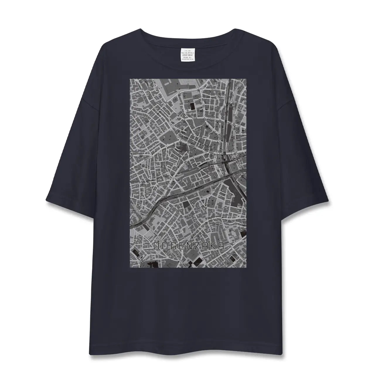 【道玄坂(東京都)】地図柄ビッグシルエットTシャツ