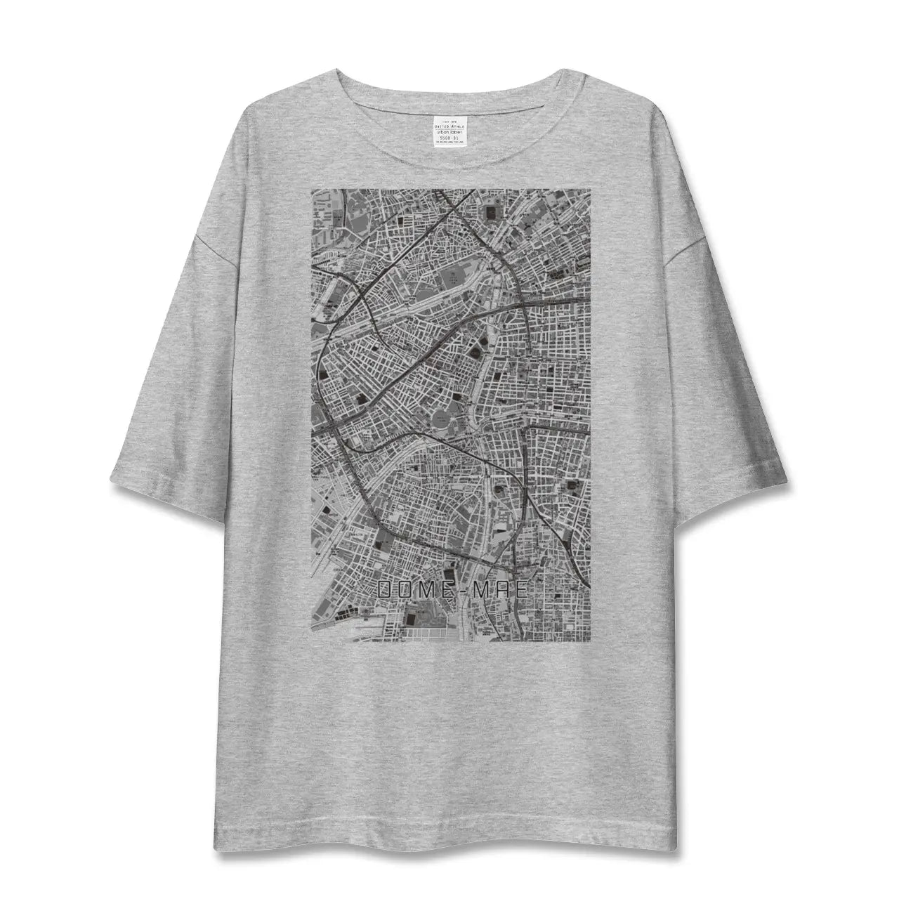 【ドーム前(大阪府)】地図柄ビッグシルエットTシャツ