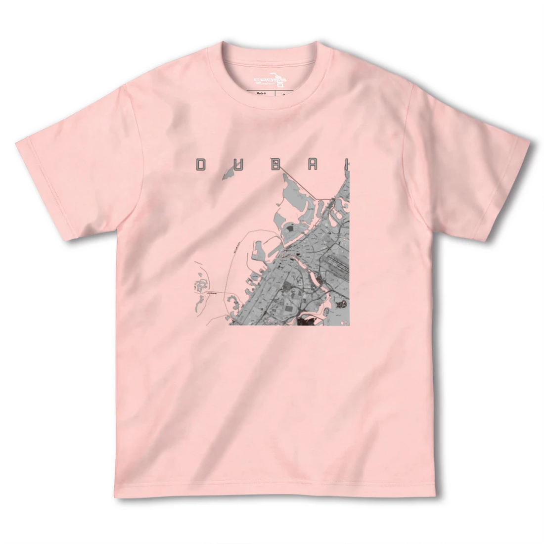 【ドバイ(アラブ首長国連邦)】地図柄ヘビーウェイトTシャツ