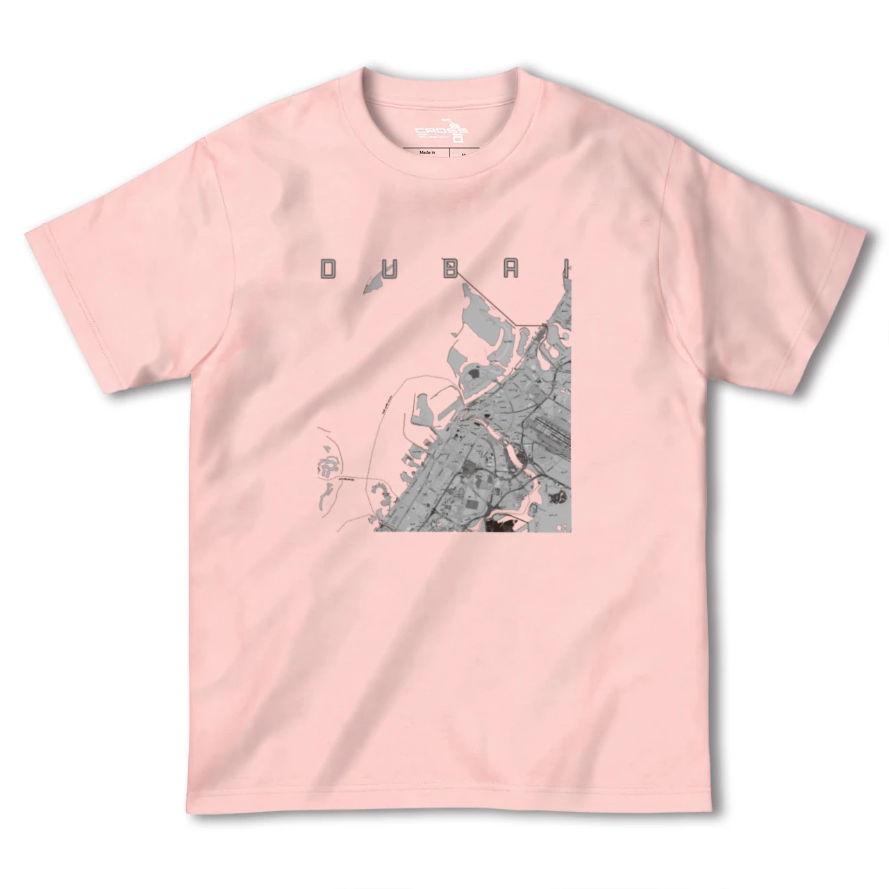 【ドバイ(アラブ首長国連邦)】地図柄ヘビーウェイトTシャツ