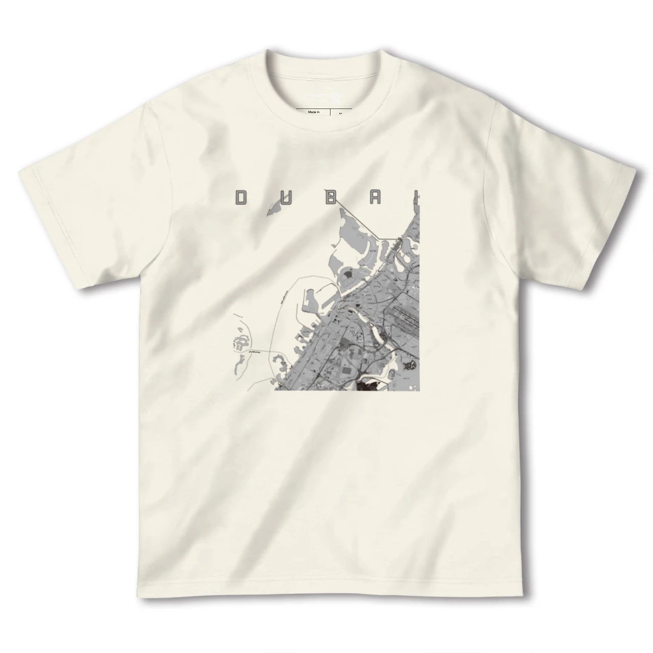 【ドバイ(アラブ首長国連邦)】地図柄ヘビーウェイトTシャツ