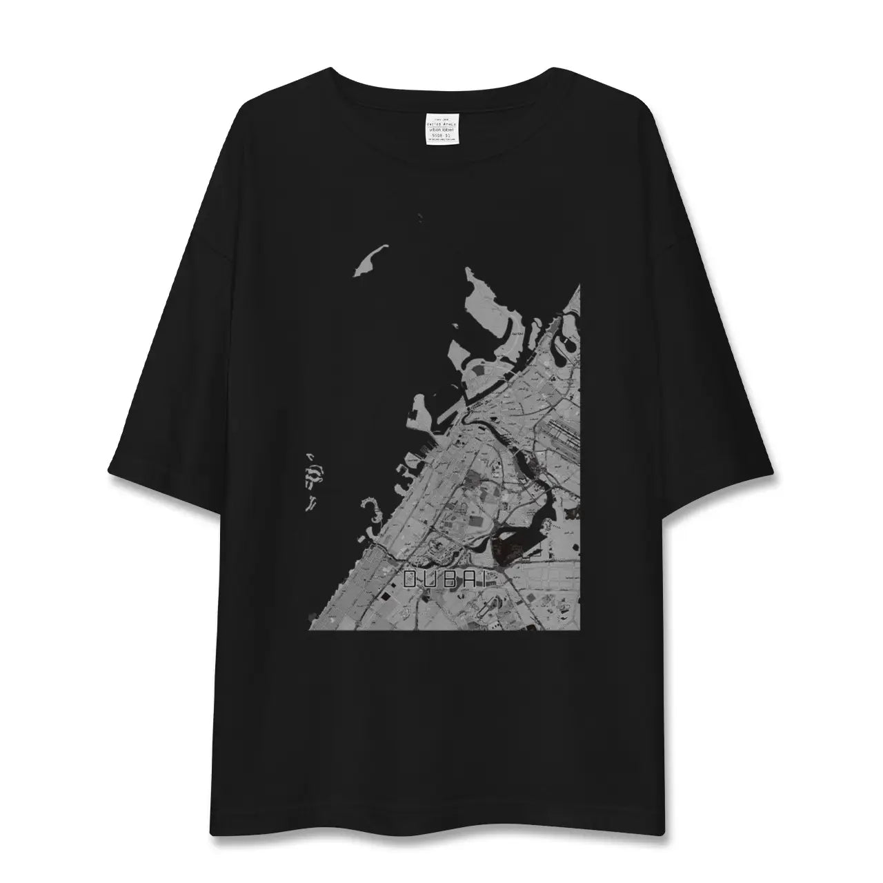 【ドバイ(アラブ首長国連邦)】地図柄ビッグシルエットTシャツ