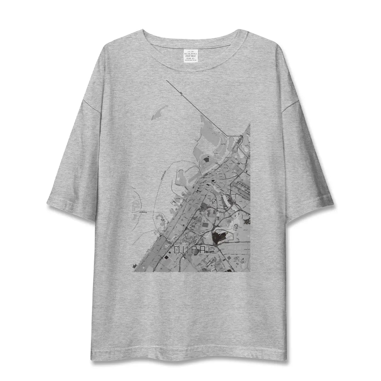 【ドバイ(アラブ首長国連邦)】地図柄ビッグシルエットTシャツ
