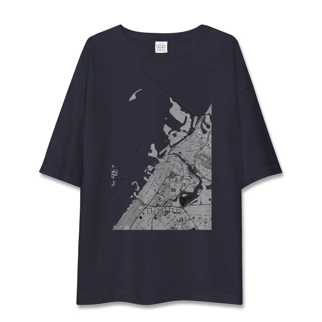 【ドバイ(アラブ首長国連邦)】地図柄ビッグシルエットTシャツ