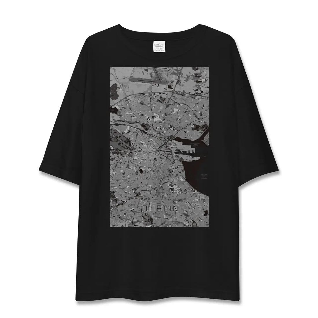【ダブリン(アイルランド)】地図柄ビッグシルエットTシャツ