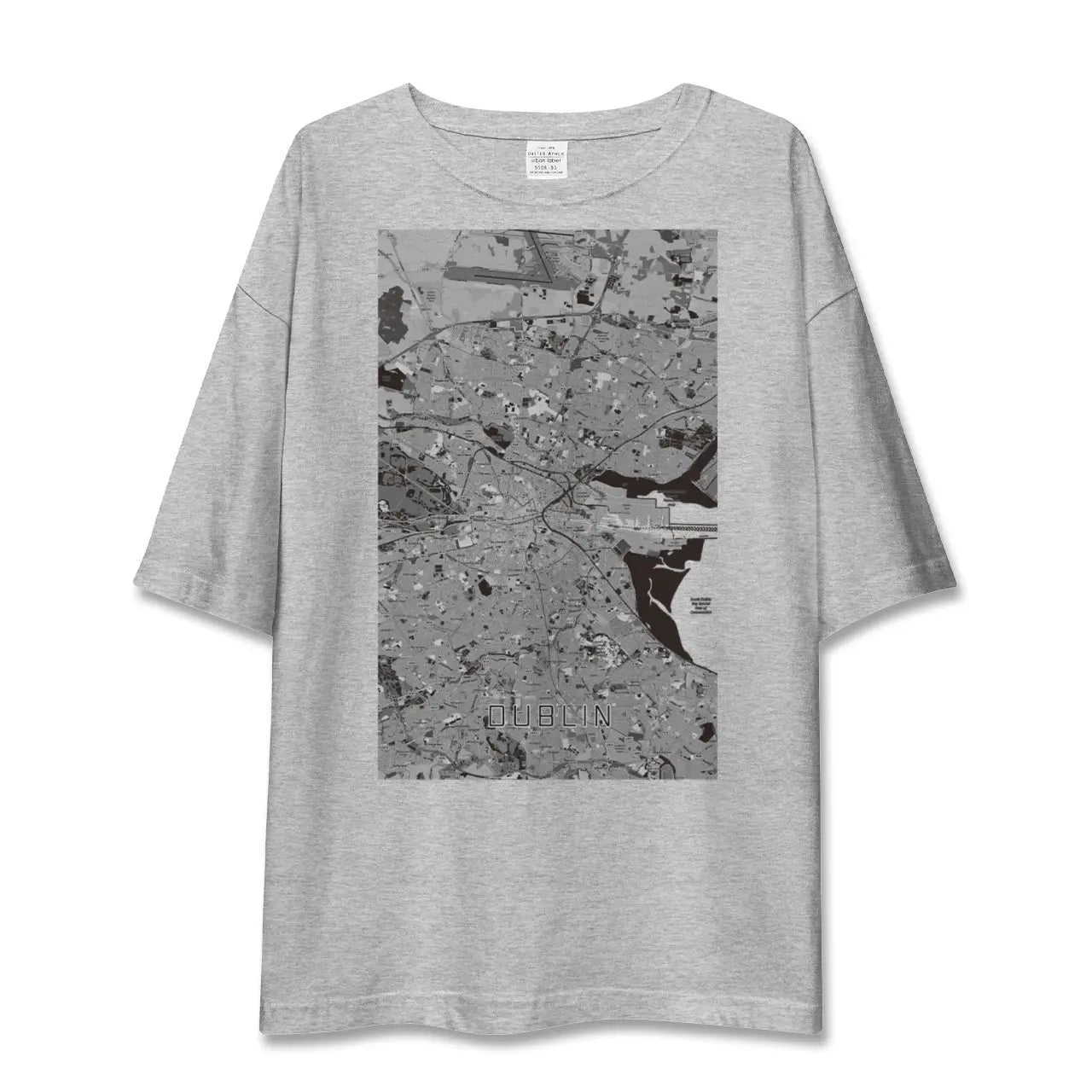 【ダブリン(アイルランド)】地図柄ビッグシルエットTシャツ