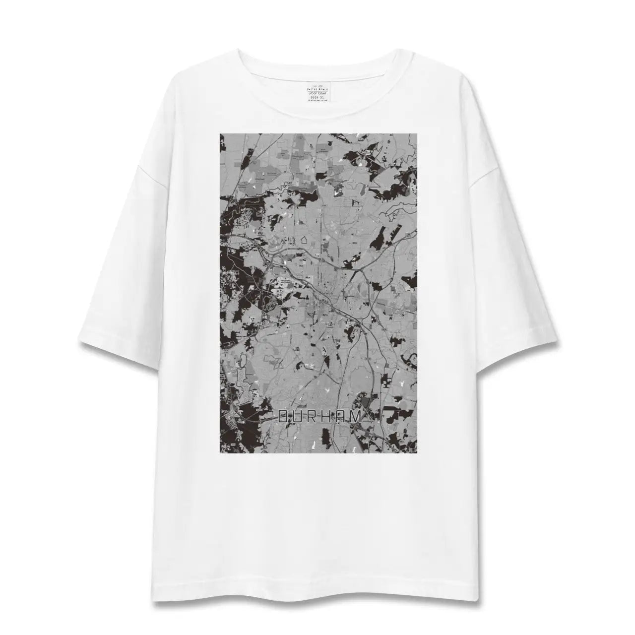 【ダーラム(アメリカ)】地図柄ビッグシルエットTシャツ