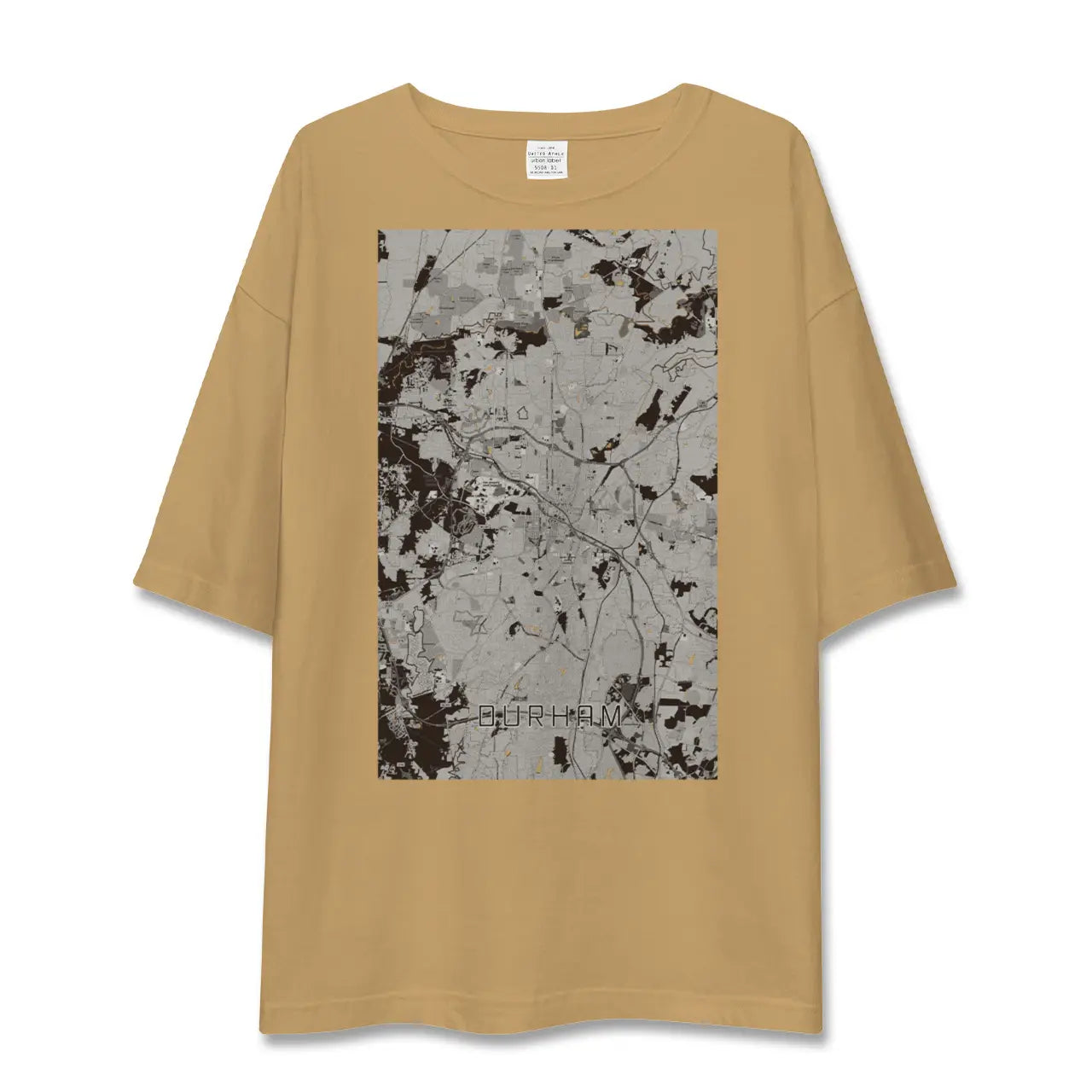 【ダーラム(アメリカ)】地図柄ビッグシルエットTシャツ