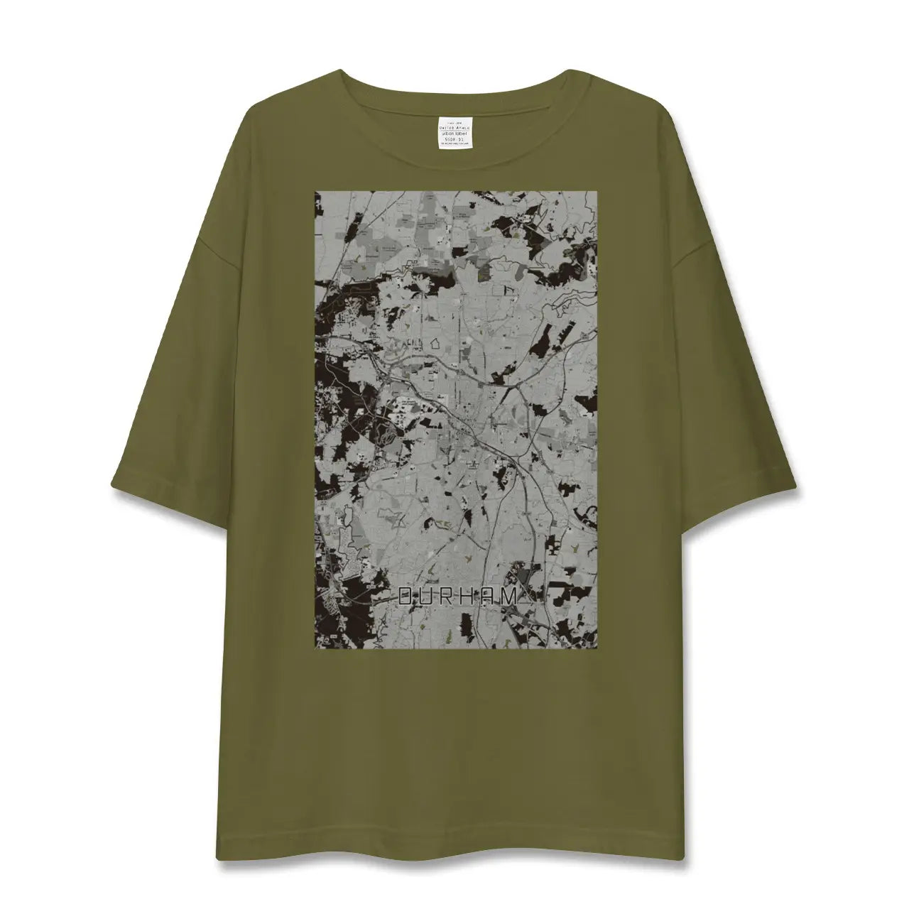 【ダーラム(アメリカ)】地図柄ビッグシルエットTシャツ