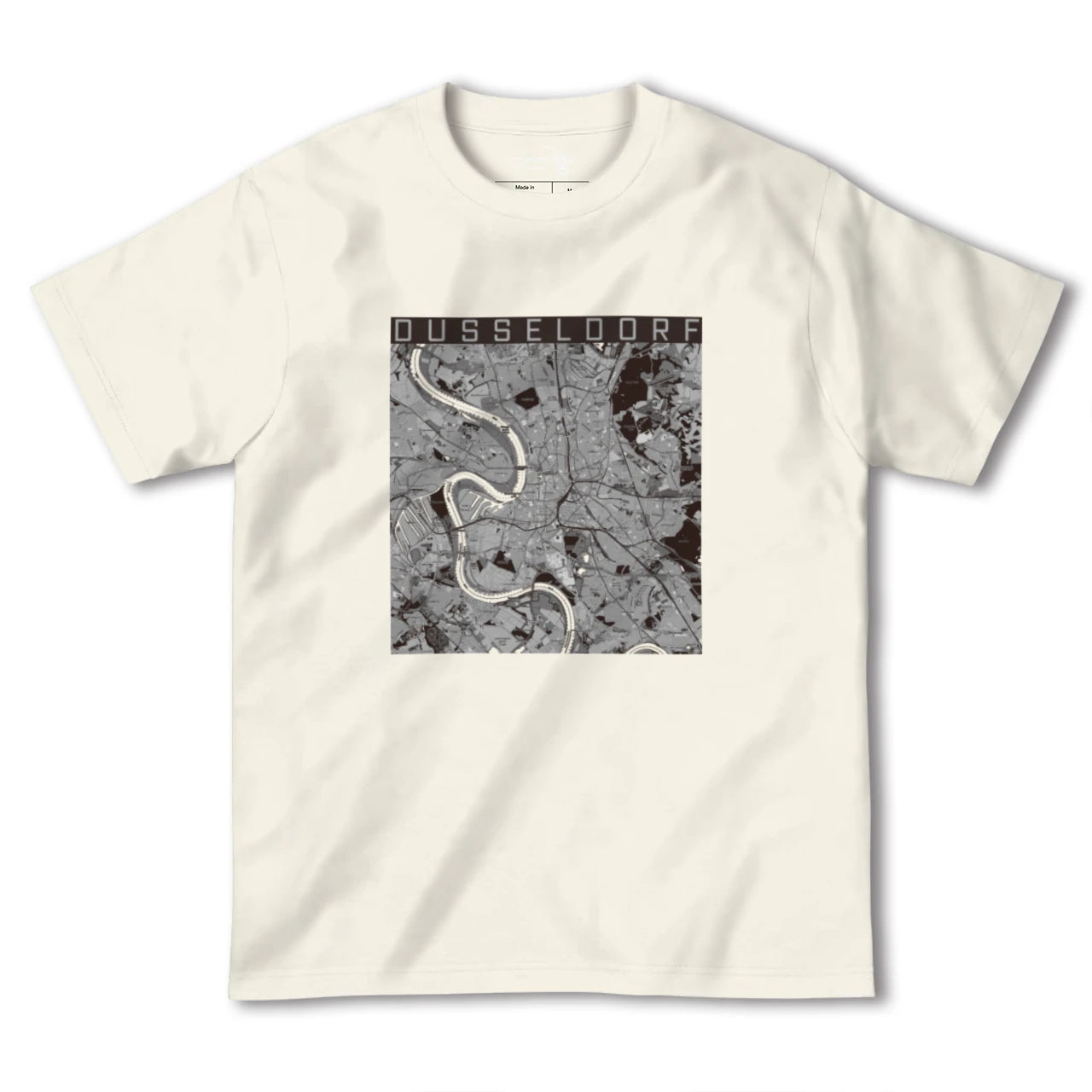 【デュッセルドルフ(ドイツ)】地図柄ヘビーウェイトTシャツ