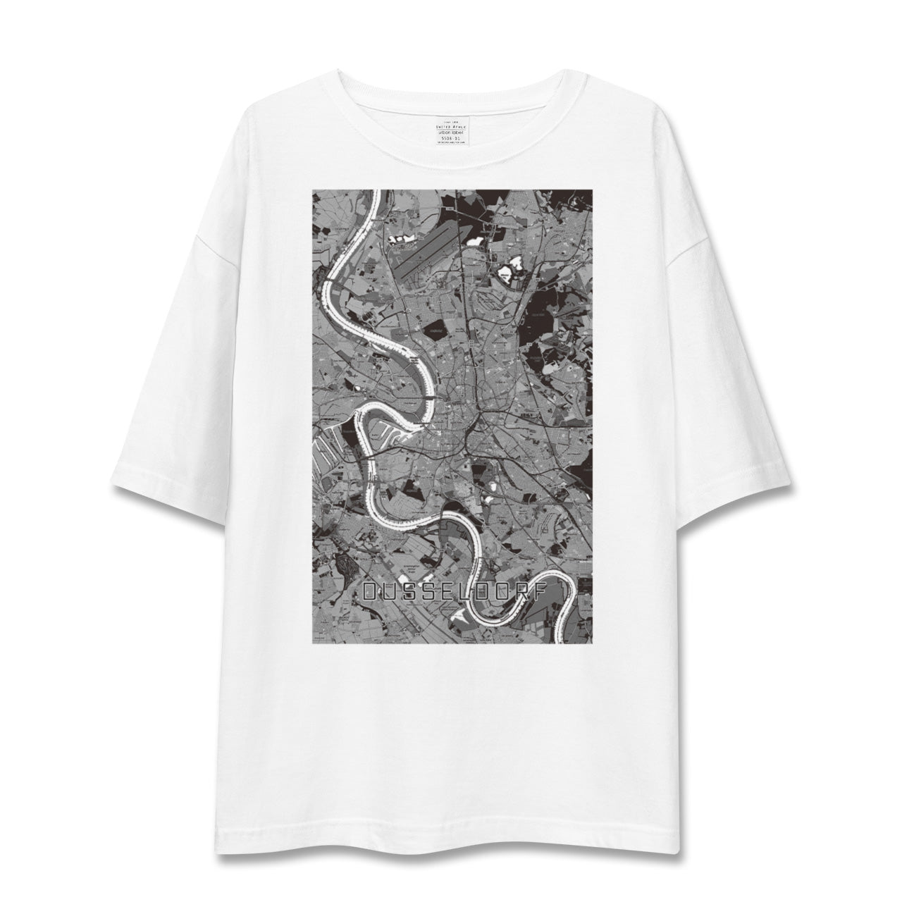 【デュッセルドルフ(ドイツ)】地図柄ビッグシルエットTシャツ