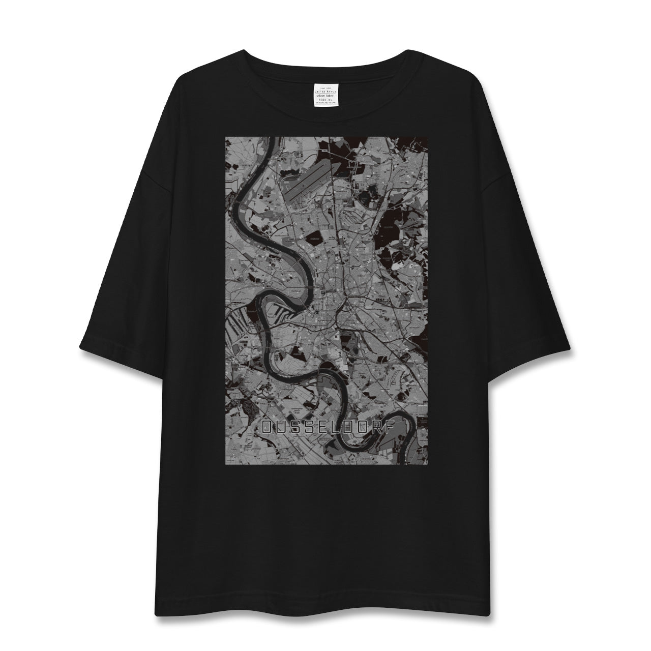 【デュッセルドルフ(ドイツ)】地図柄ビッグシルエットTシャツ