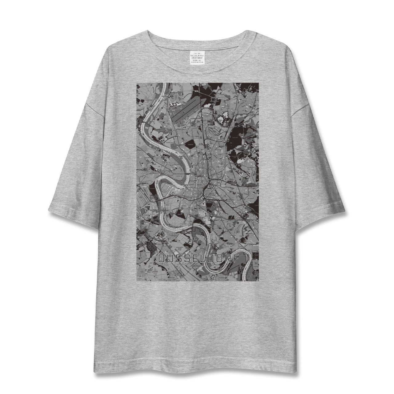 【デュッセルドルフ(ドイツ)】地図柄ビッグシルエットTシャツ