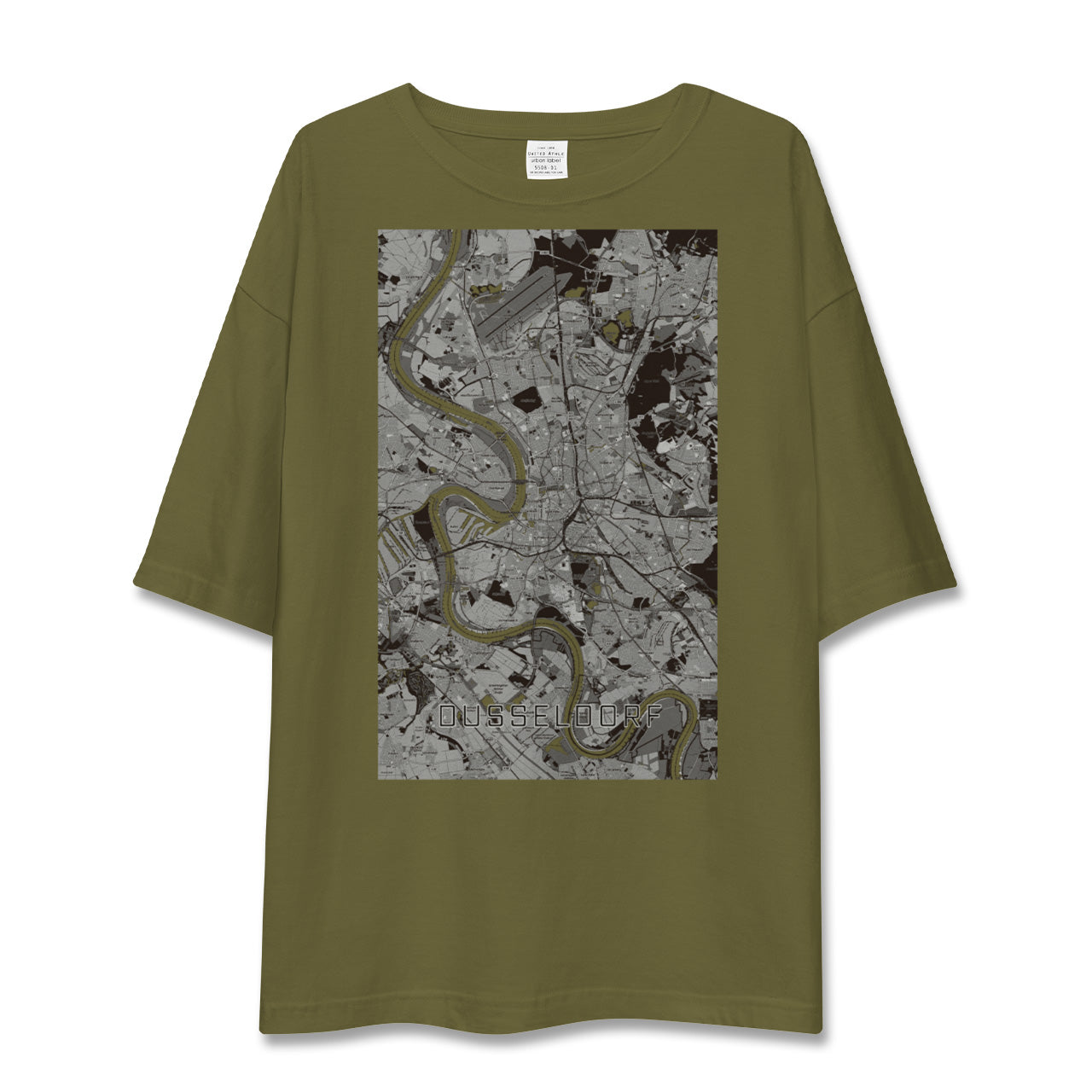 【デュッセルドルフ(ドイツ)】地図柄ビッグシルエットTシャツ