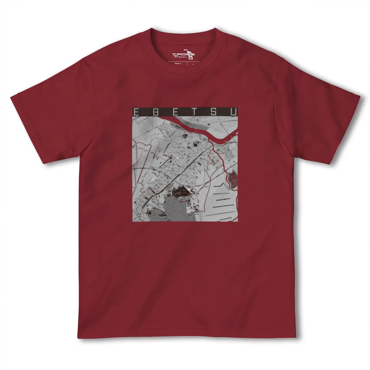 【江別(北海道)】地図柄ヘビーウェイトTシャツ