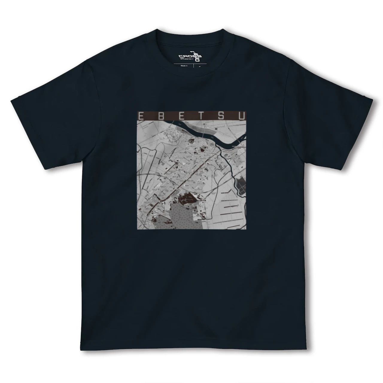 【江別(北海道)】地図柄ヘビーウェイトTシャツ