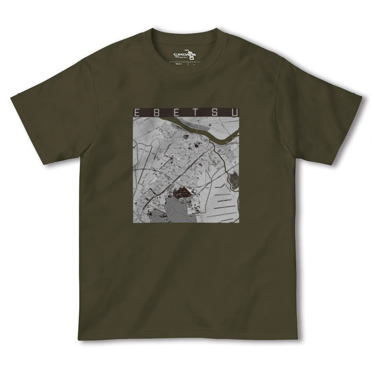 【江別(北海道)】地図柄ヘビーウェイトTシャツ