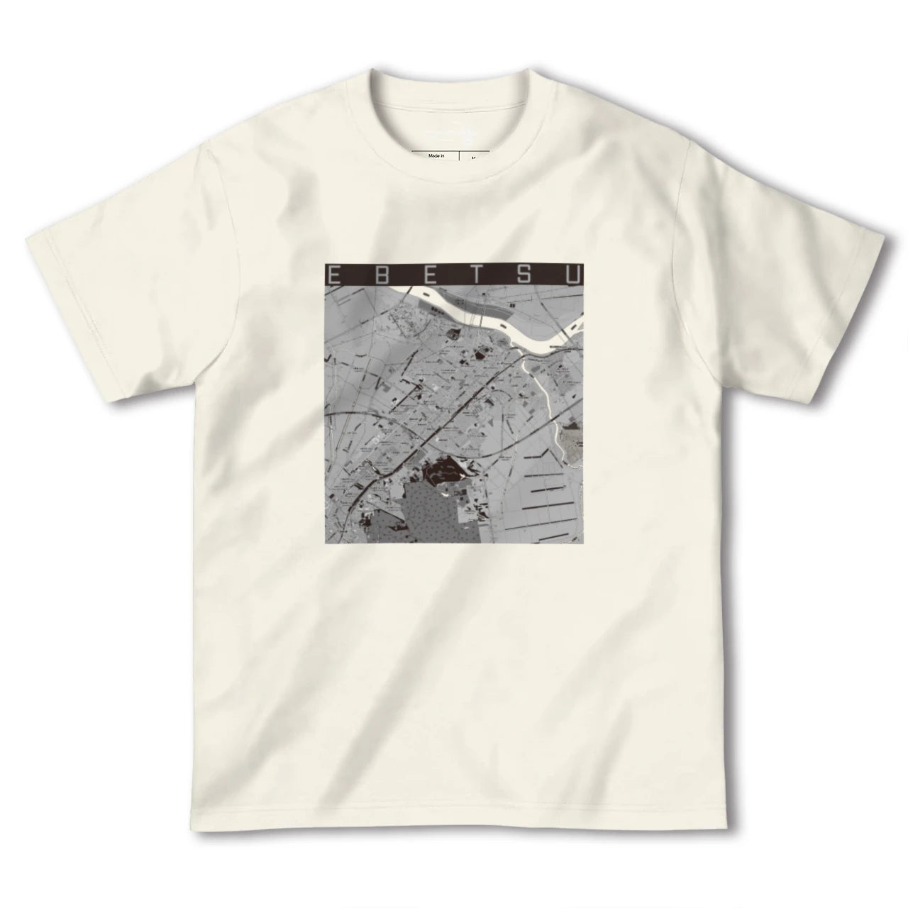 【江別(北海道)】地図柄ヘビーウェイトTシャツ