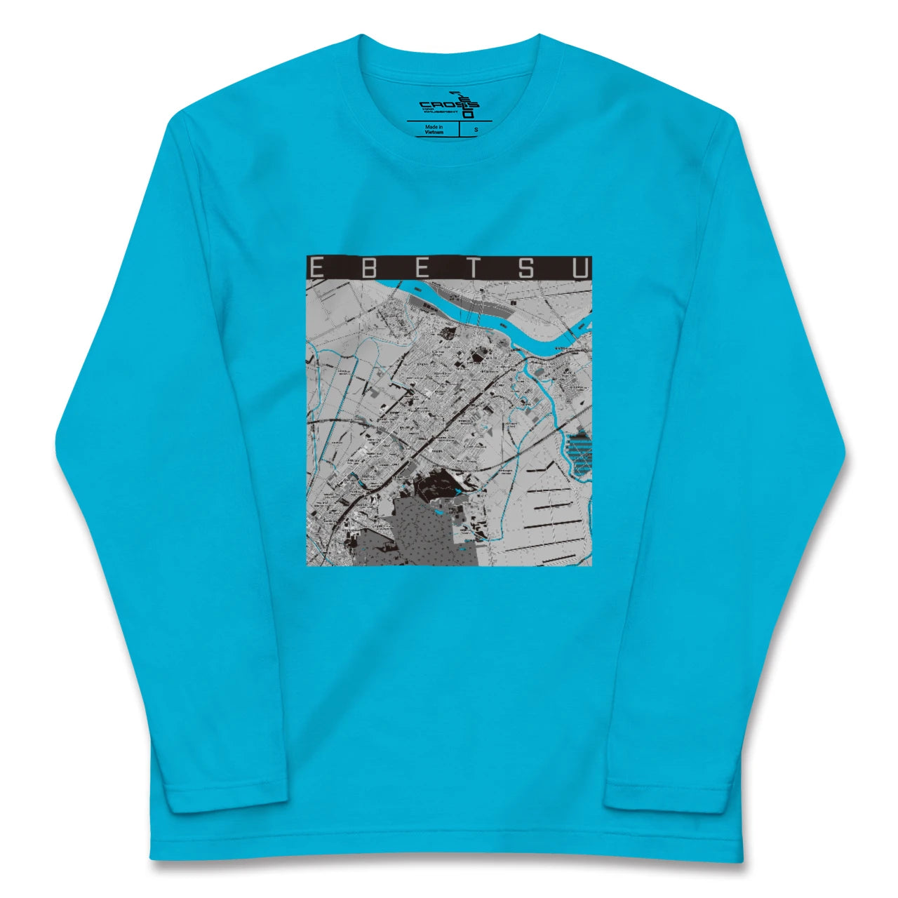 【江別(北海道)】地図柄ロングスリーブTシャツ