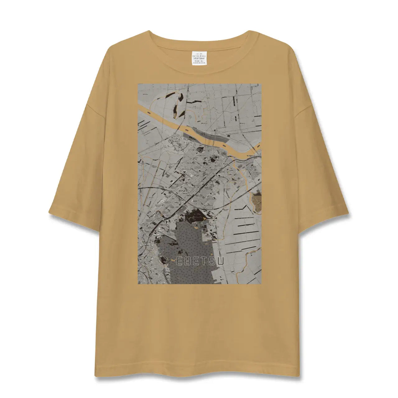 【江別(北海道)】地図柄ビッグシルエットTシャツ