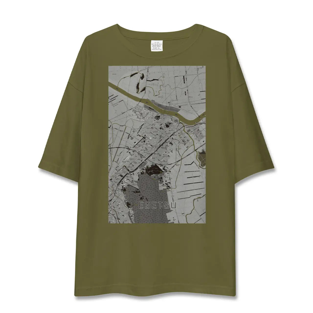 【江別(北海道)】地図柄ビッグシルエットTシャツ