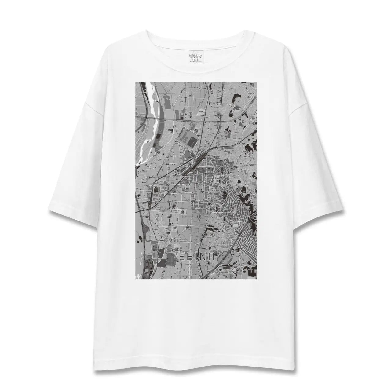 【海老名(神奈川県)】地図柄ビッグシルエットTシャツ