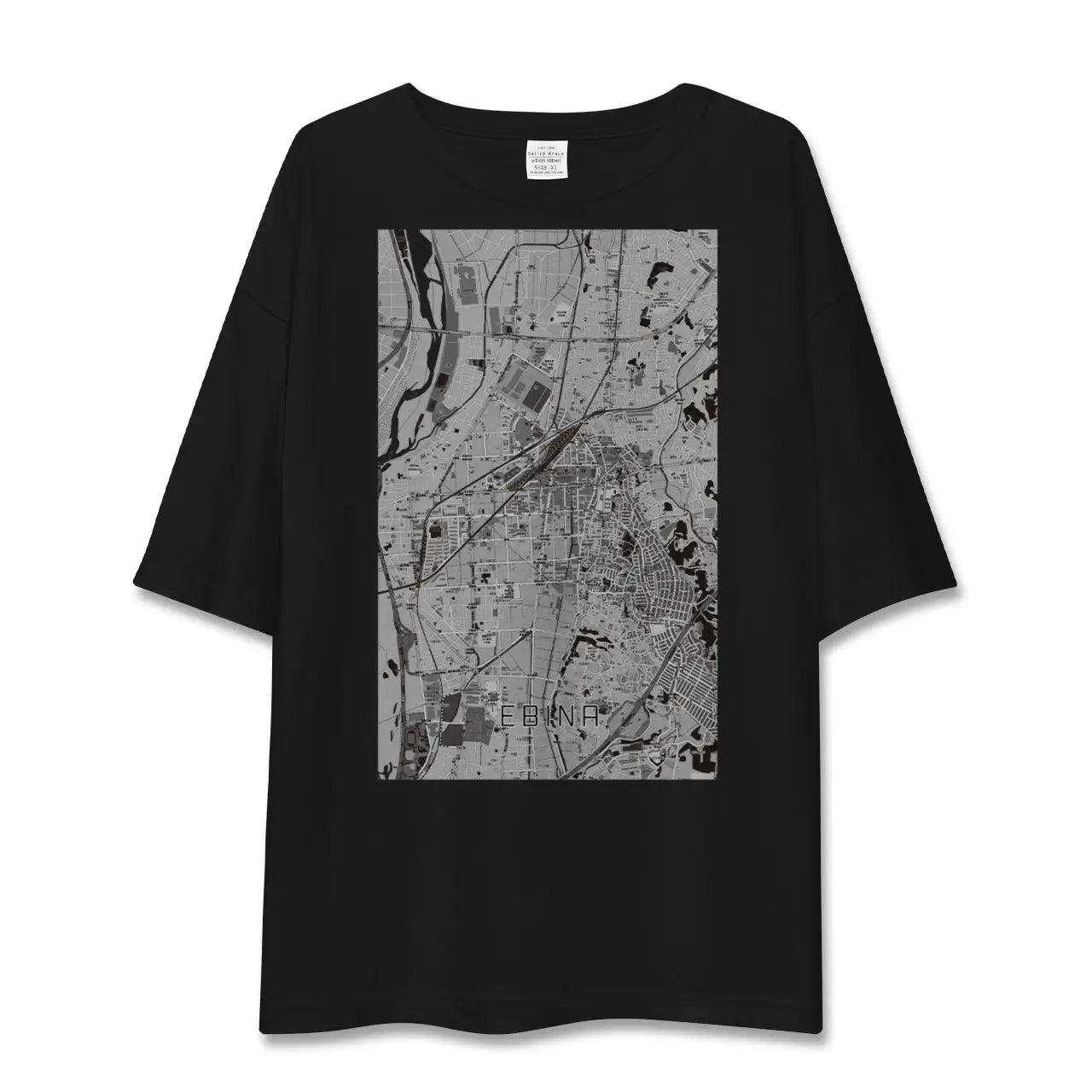 【海老名(神奈川県)】地図柄ビッグシルエットTシャツ