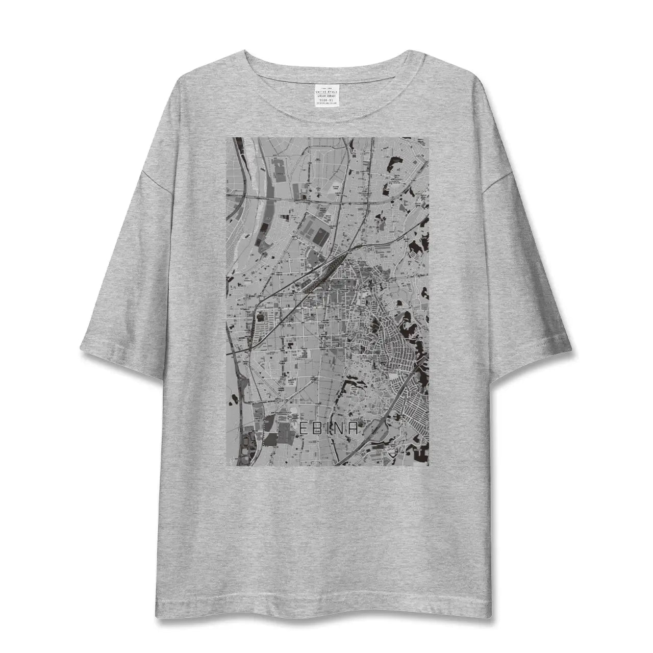 【海老名(神奈川県)】地図柄ビッグシルエットTシャツ