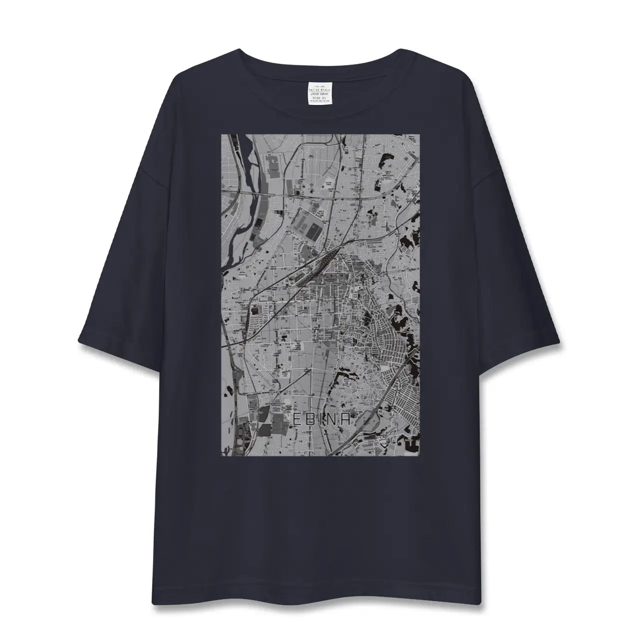 【海老名(神奈川県)】地図柄ビッグシルエットTシャツ