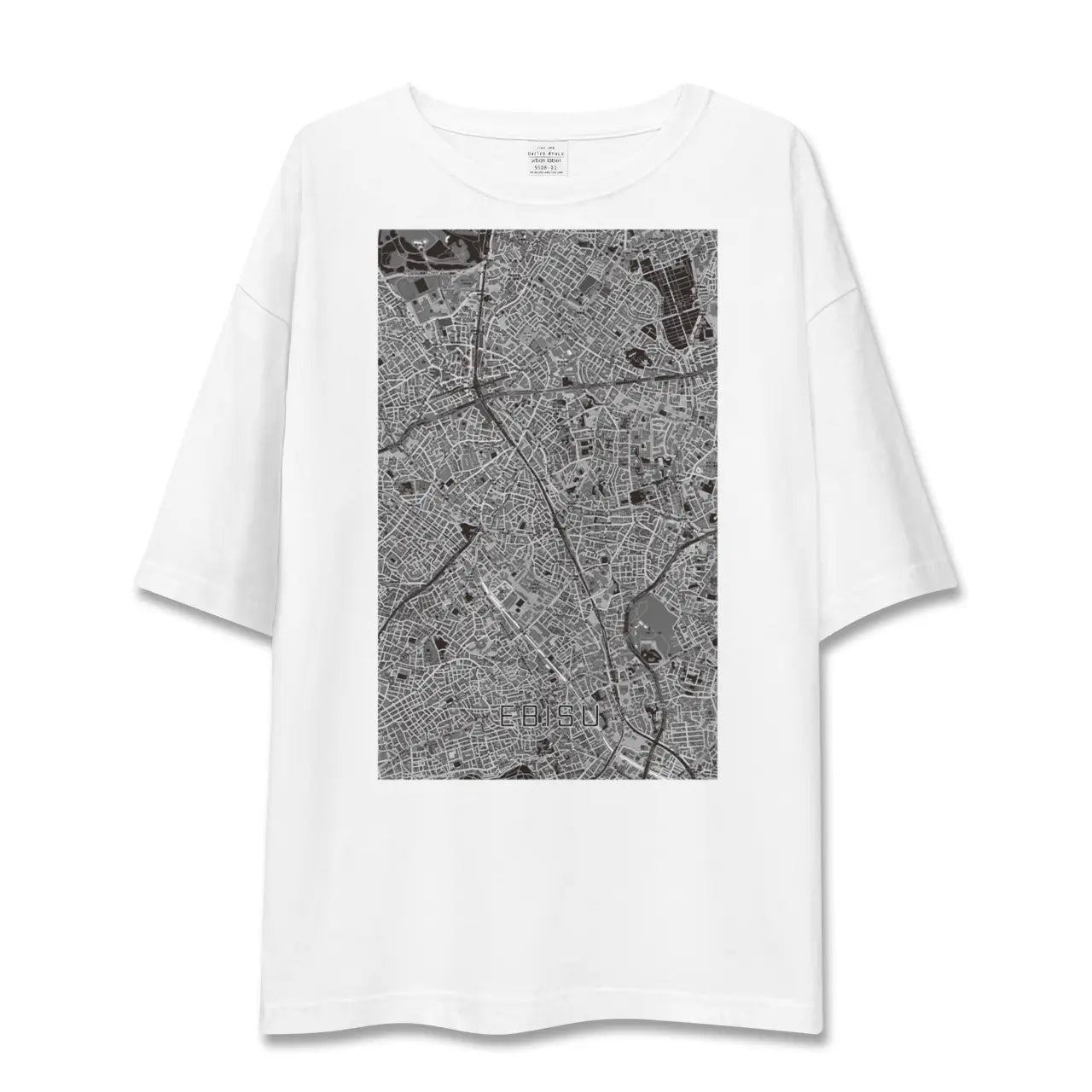 【恵比寿(東京都)】地図柄ビッグシルエットTシャツ