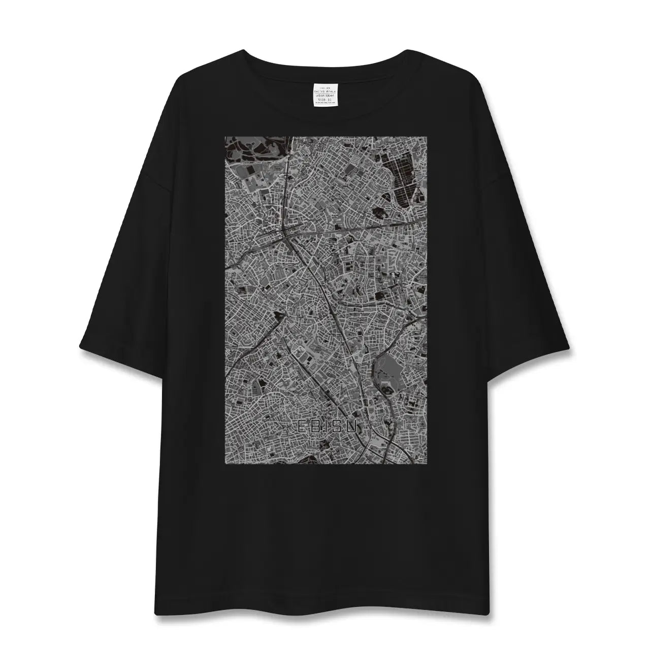 【恵比寿(東京都)】地図柄ビッグシルエットTシャツ