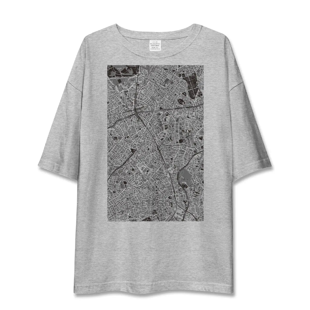 【恵比寿(東京都)】地図柄ビッグシルエットTシャツ