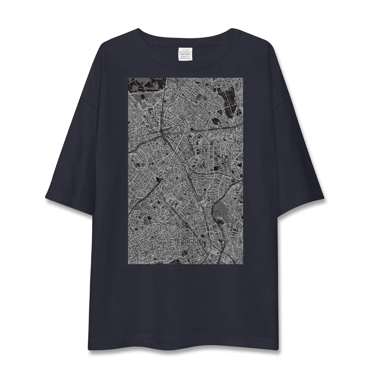 【恵比寿(東京都)】地図柄ビッグシルエットTシャツ