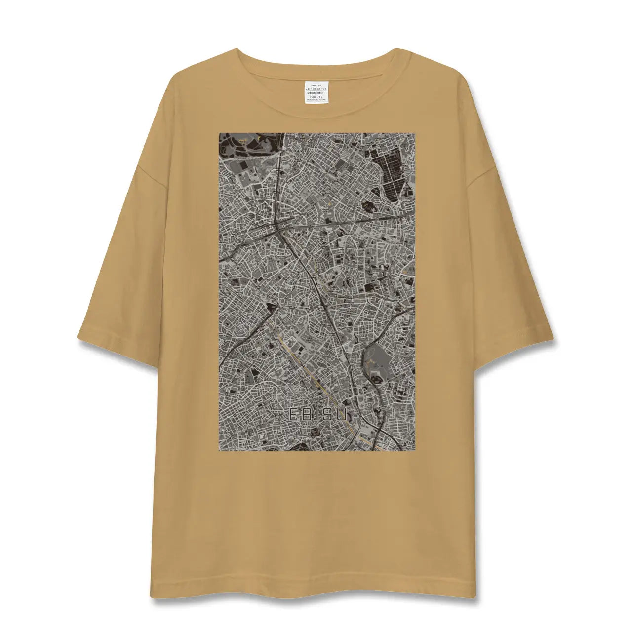 【恵比寿(東京都)】地図柄ビッグシルエットTシャツ