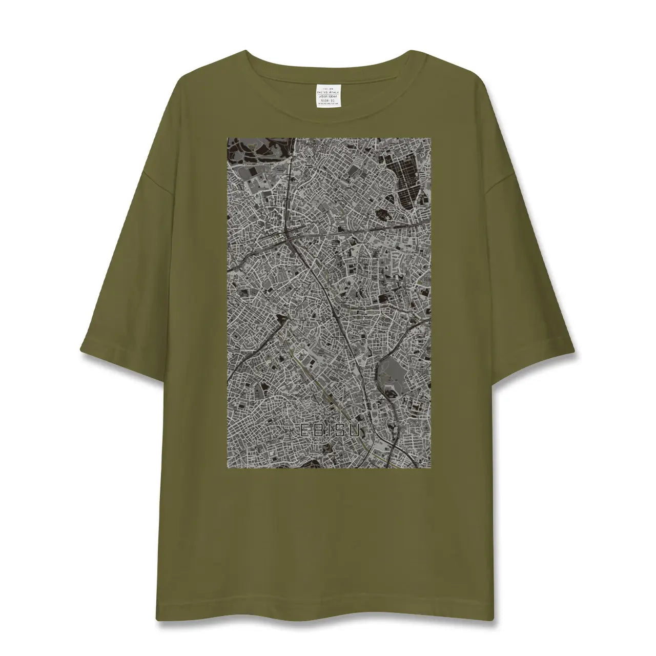 【恵比寿(東京都)】地図柄ビッグシルエットTシャツ