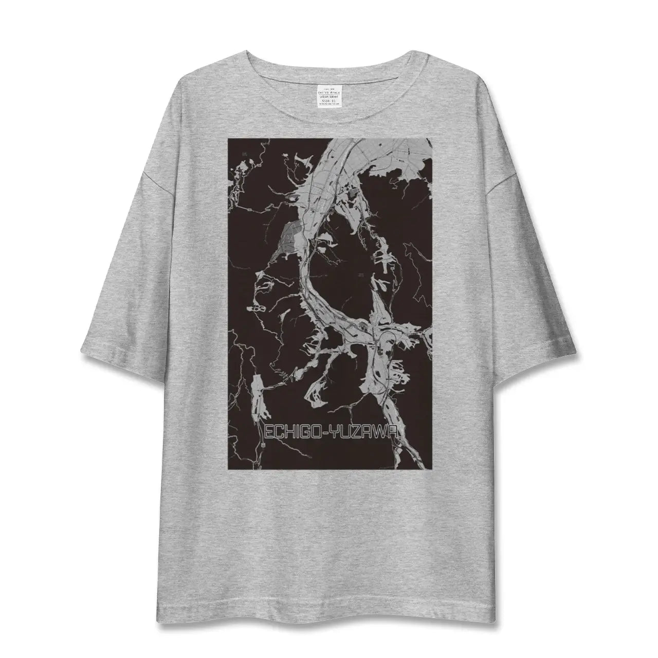 【越後湯沢(新潟県)】地図柄ビッグシルエットTシャツ