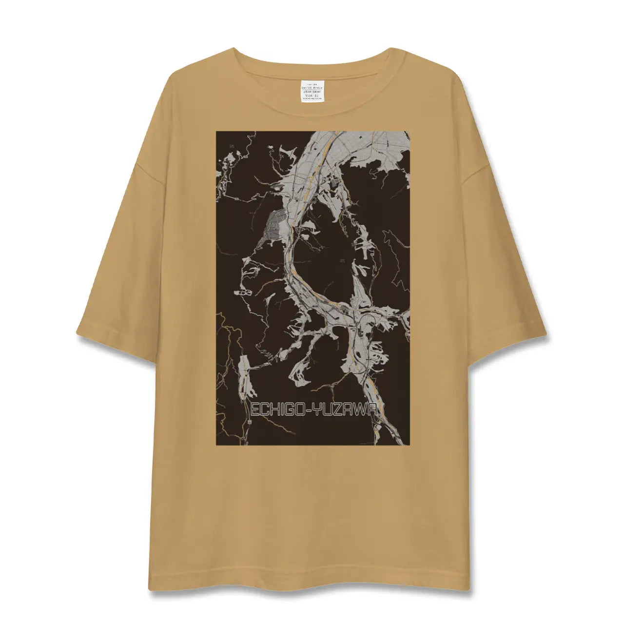 【越後湯沢(新潟県)】地図柄ビッグシルエットTシャツ