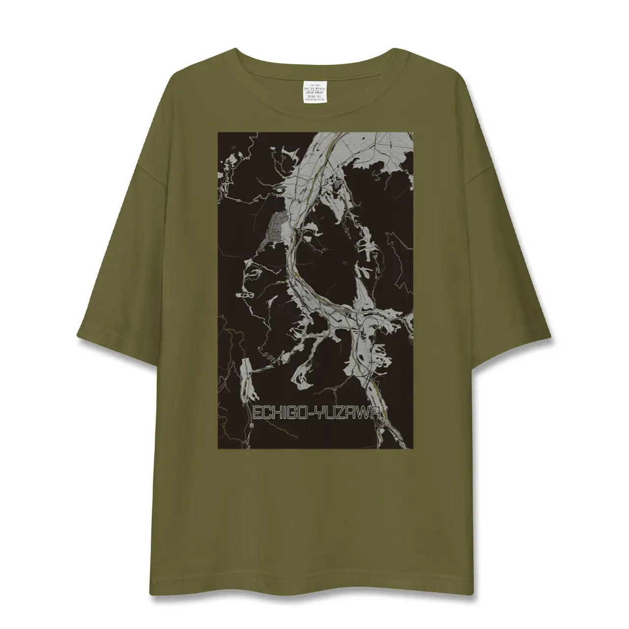 【越後湯沢(新潟県)】地図柄ビッグシルエットTシャツ