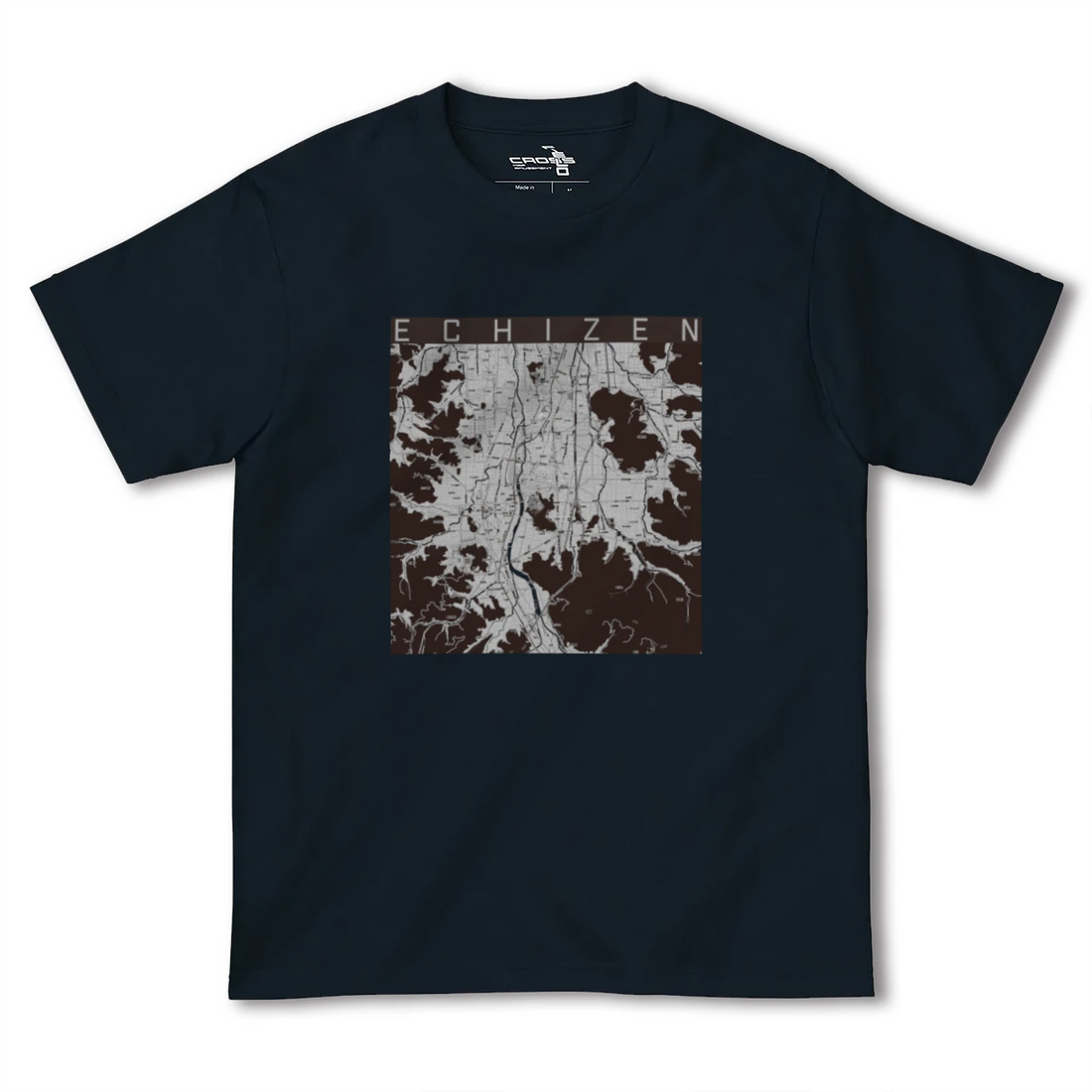 【越前(福井県)】地図柄ヘビーウェイトTシャツ