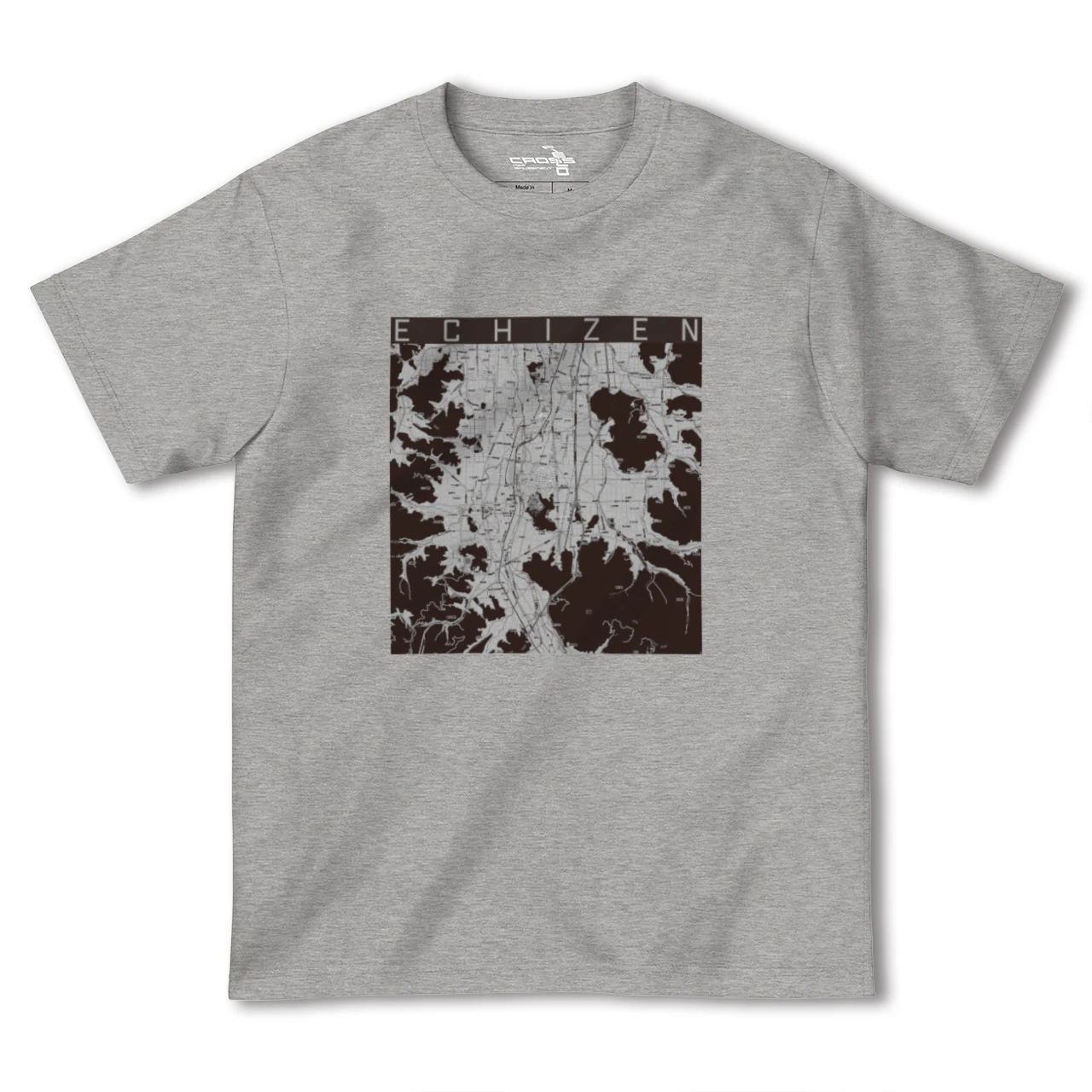 【越前(福井県)】地図柄ヘビーウェイトTシャツ