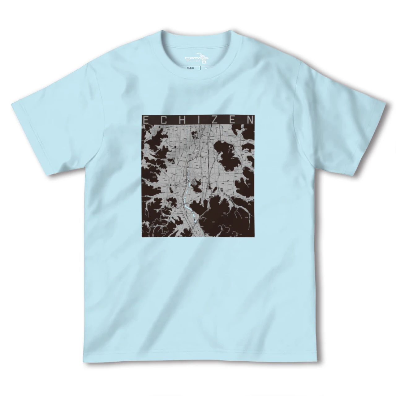 【越前(福井県)】地図柄ヘビーウェイトTシャツ