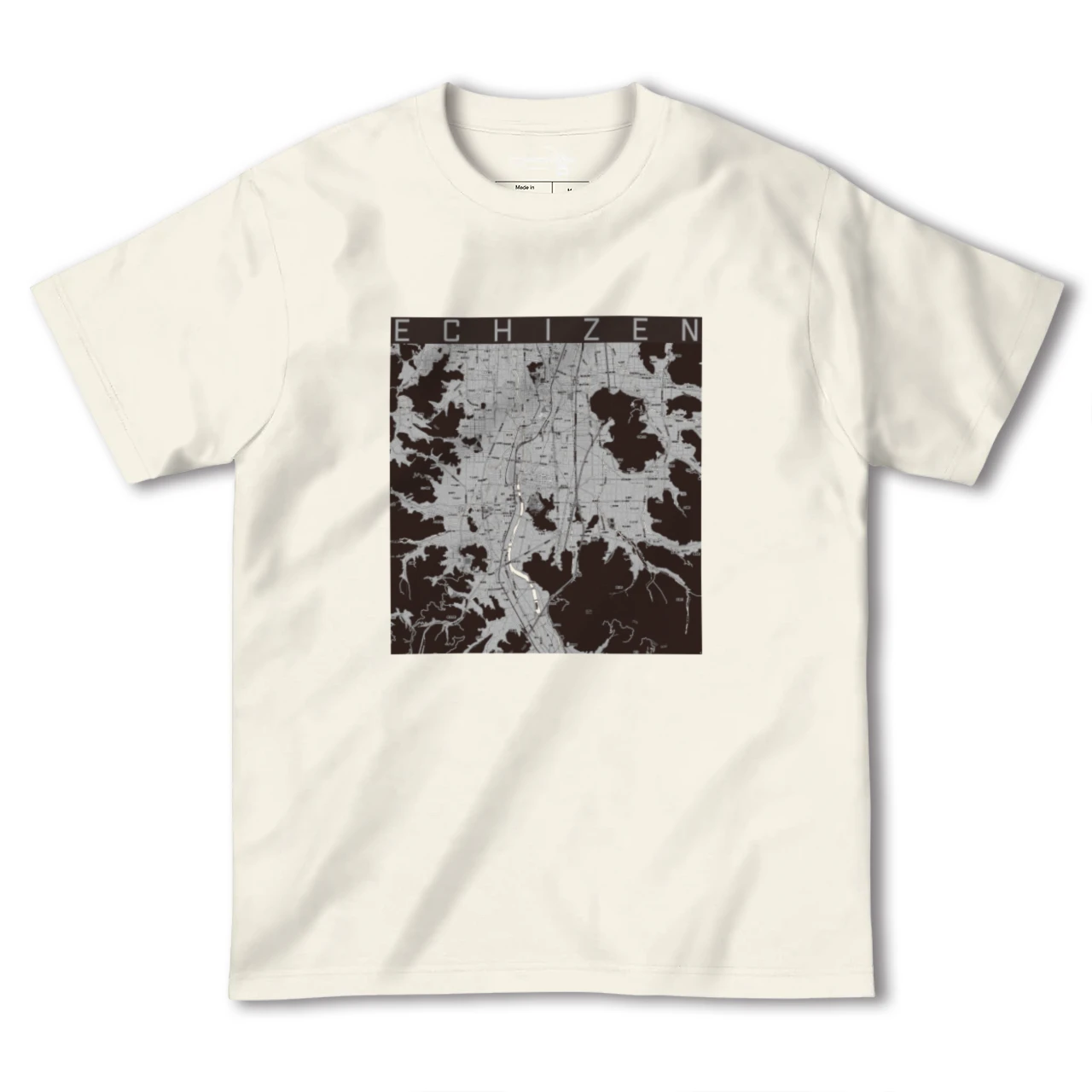 【越前(福井県)】地図柄ヘビーウェイトTシャツ