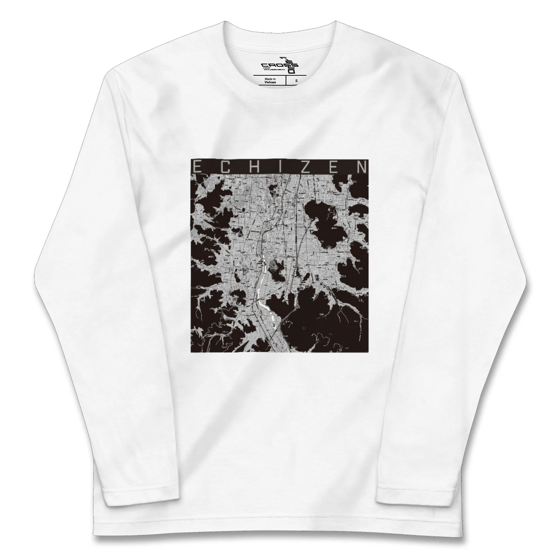 【越前(福井県)】地図柄ロングスリーブTシャツ