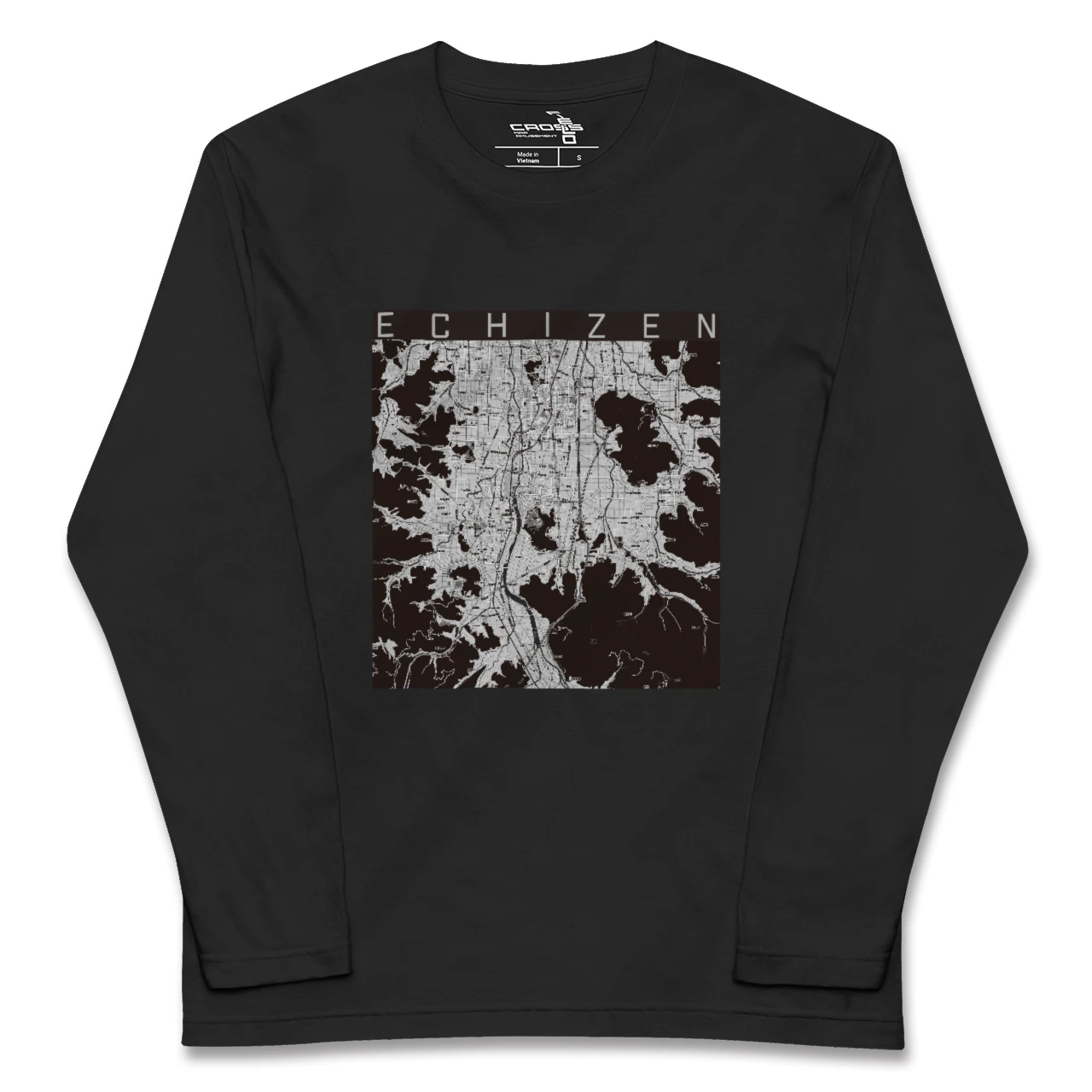 【越前(福井県)】地図柄ロングスリーブTシャツ