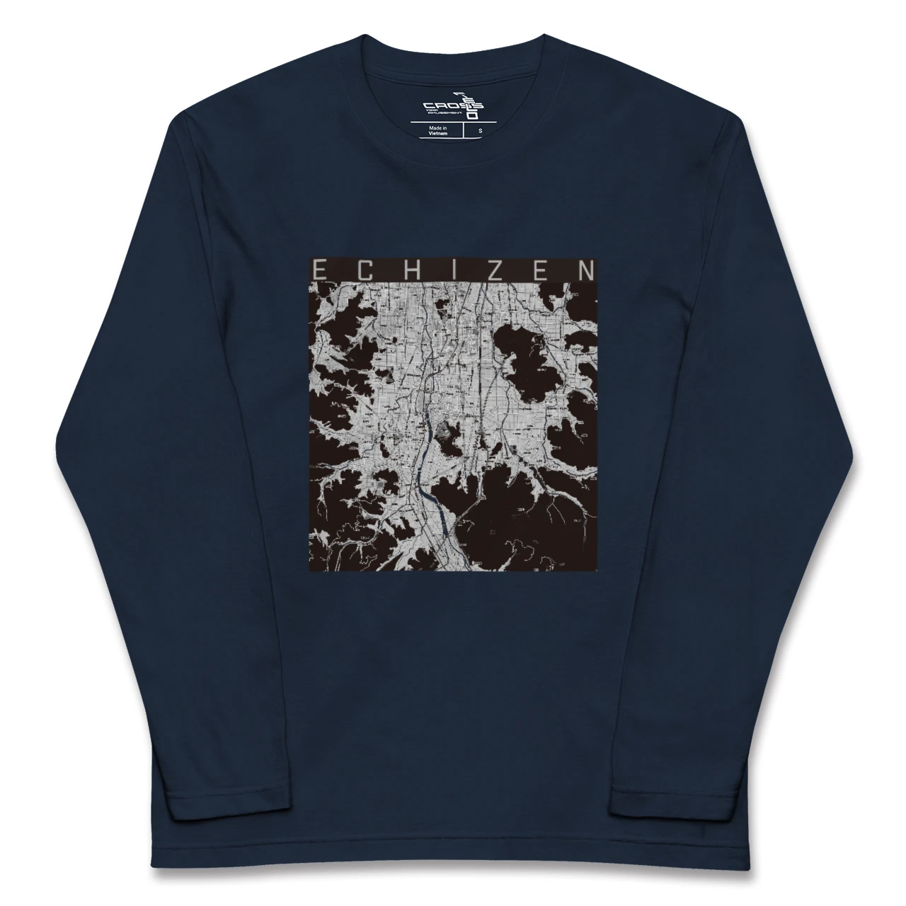 【越前(福井県)】地図柄ロングスリーブTシャツ