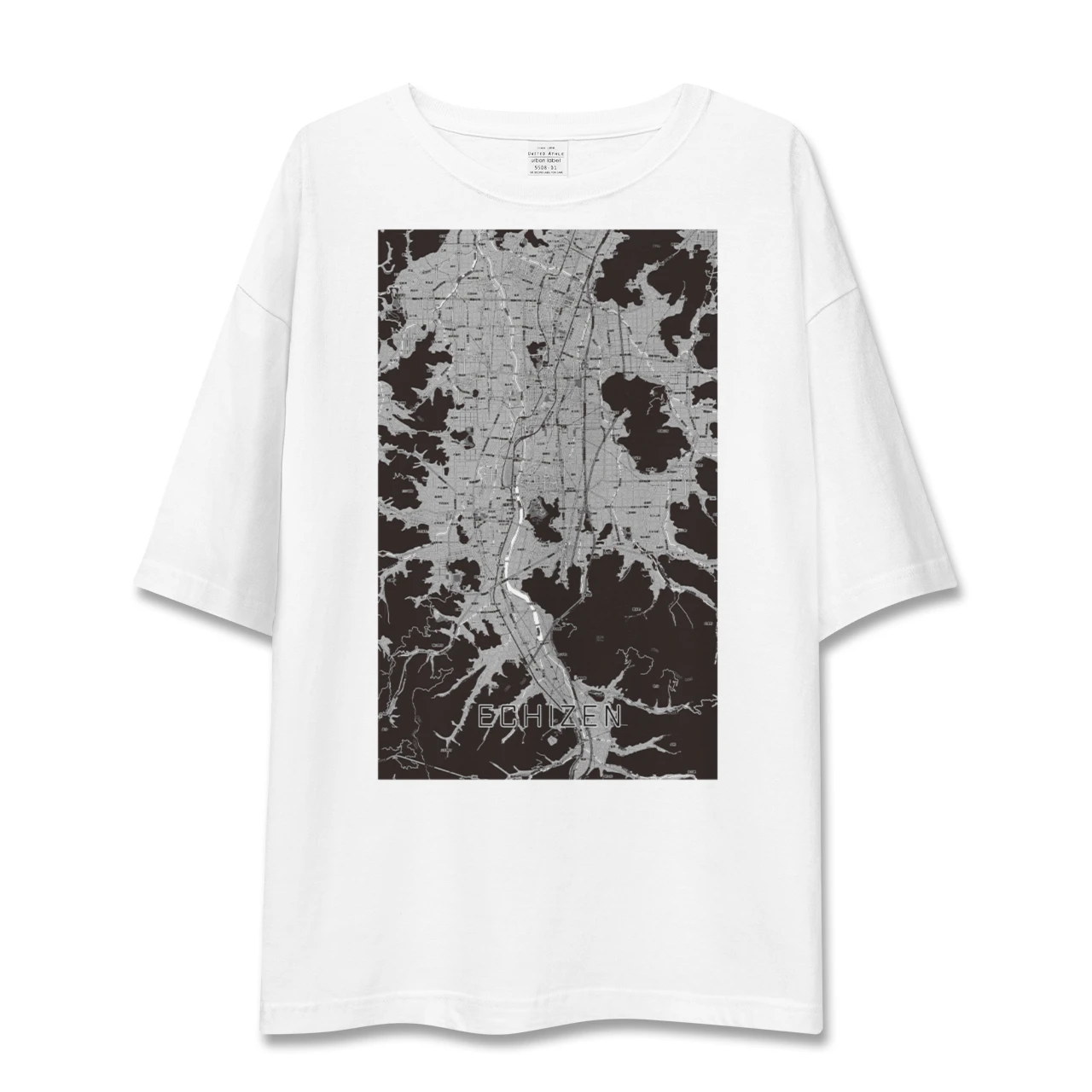 【越前(福井県)】地図柄ビッグシルエットTシャツ