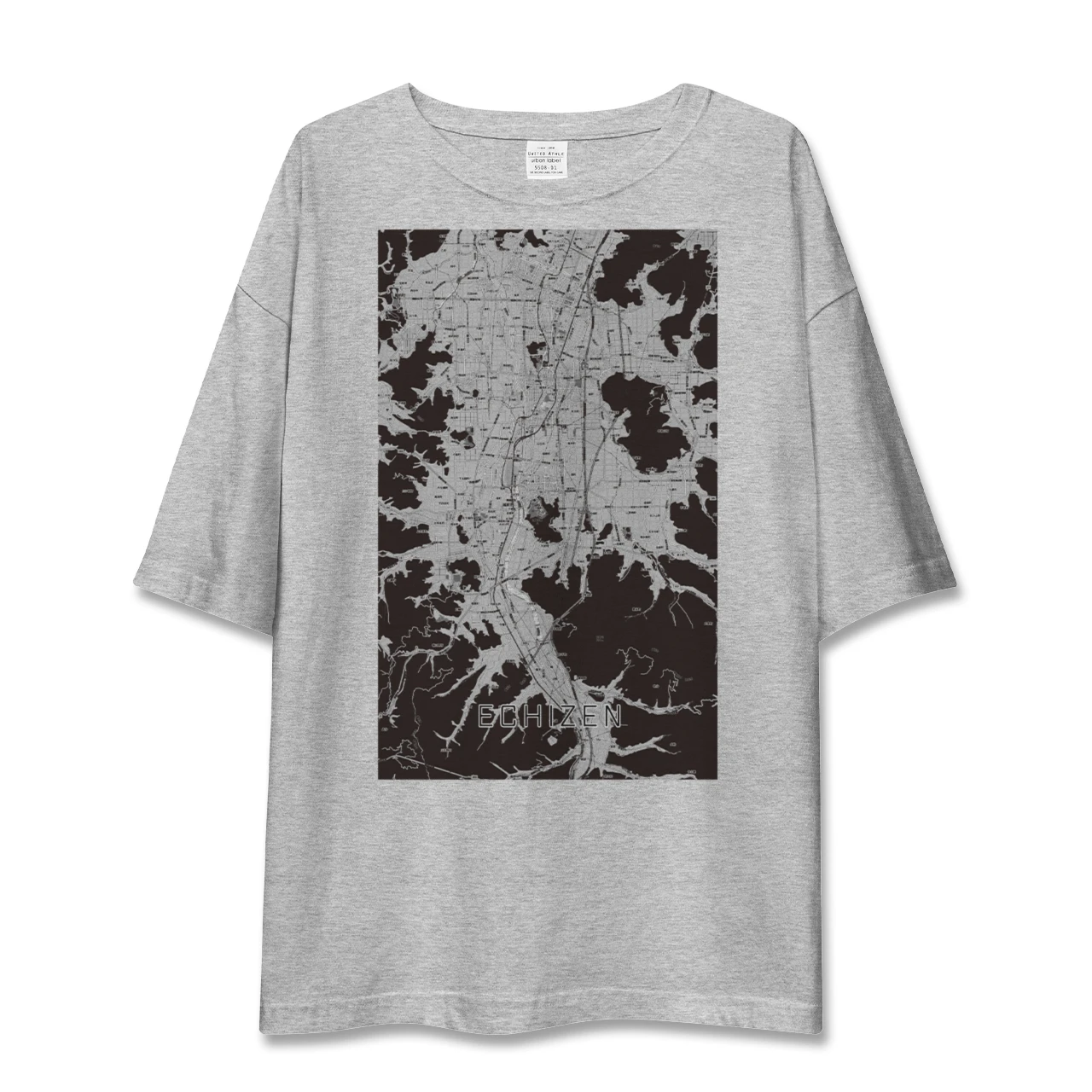 【越前(福井県)】地図柄ビッグシルエットTシャツ